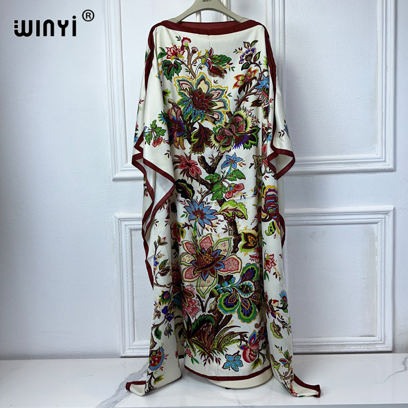 Kaftan Women Boho - WINYI Высококачественная африканская одежда свободного размера