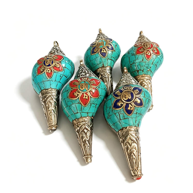 Ethnic Fashion Com - Подвески из натуральных ракушек, тибетские буддийские