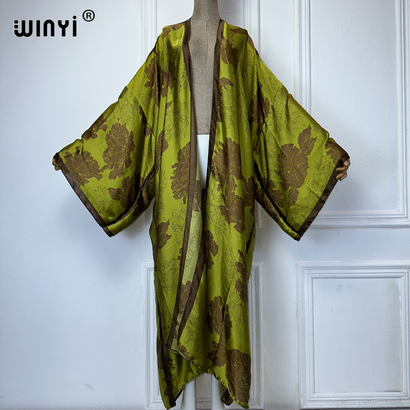 Kaftan Women Boho - WINYI Африканские кимоно с принтом в