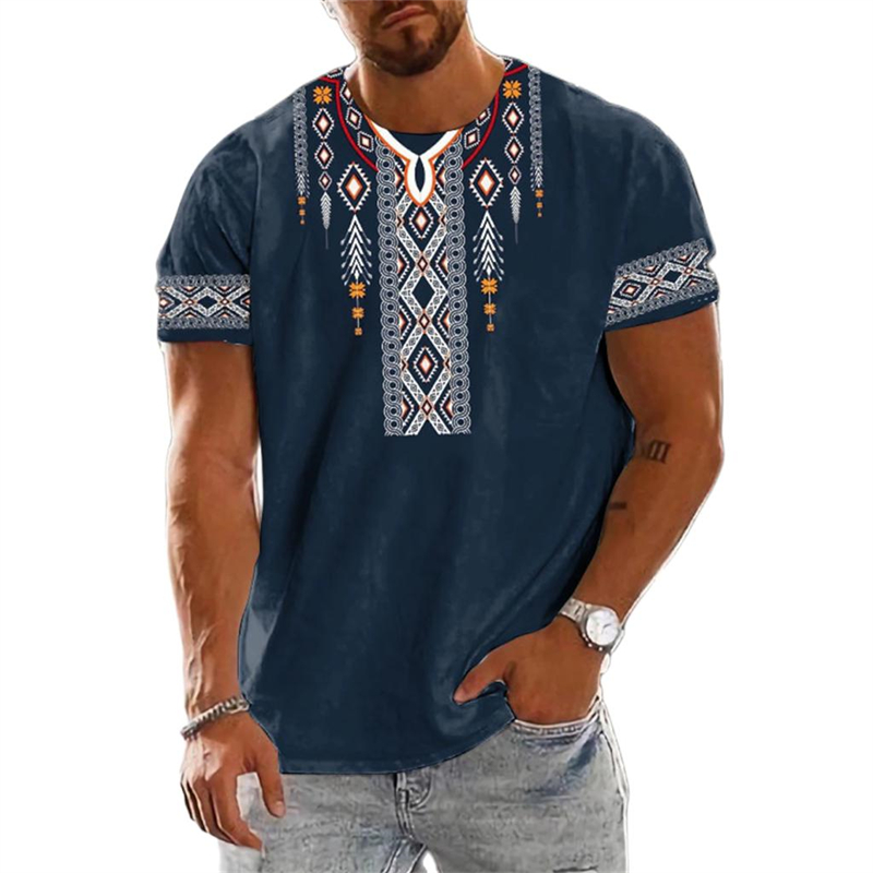 Men'S Ethnic Fashion Trends - Тренд 2025 года, винтажная футболка с