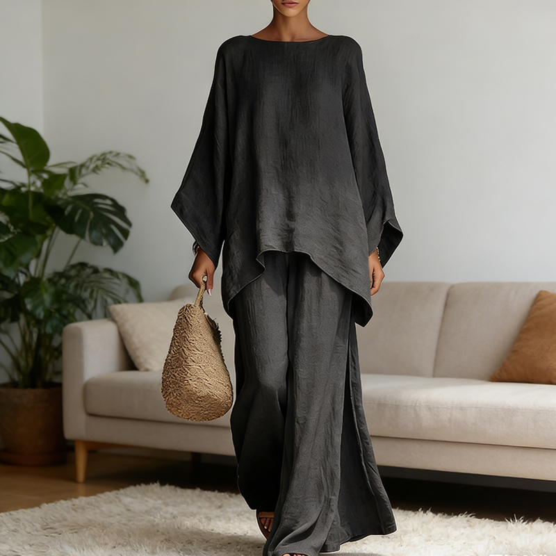 Ethnic Fashion Collection - Весенний новый модный льняной комплект из