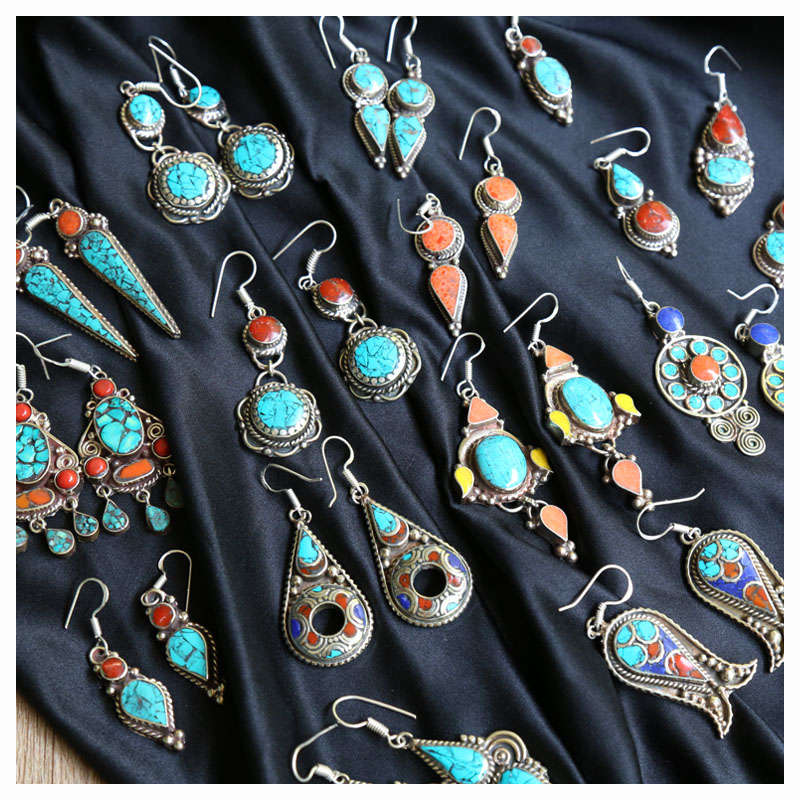 E007 Индийские винтажные серьг – обзор и цена Ethnic Fashion Com