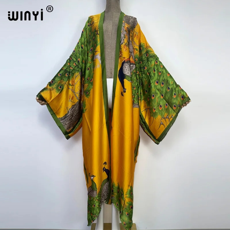 Кимоно WINYI женское с принтом – обзор и цена Kaftan Women Boho