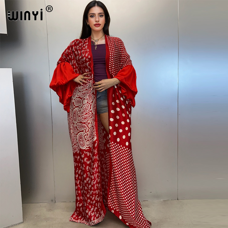 Летнее кимоно WINYI: пляжное п – обзор и цена Kaftan Women Boho
