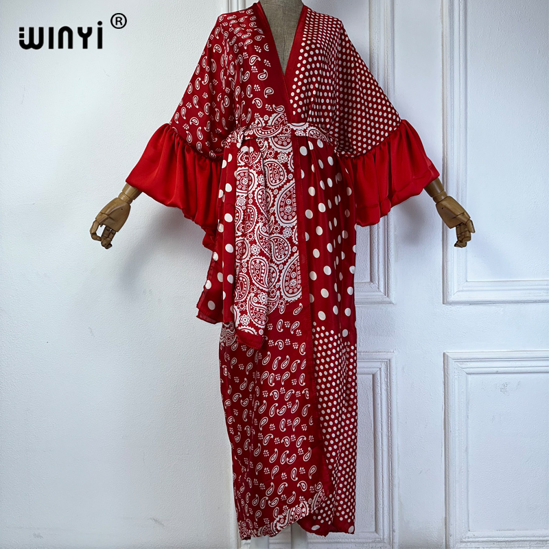 Летнее кимоно WINYI: пляжное п – обзор и цена Kaftan Women Boho
