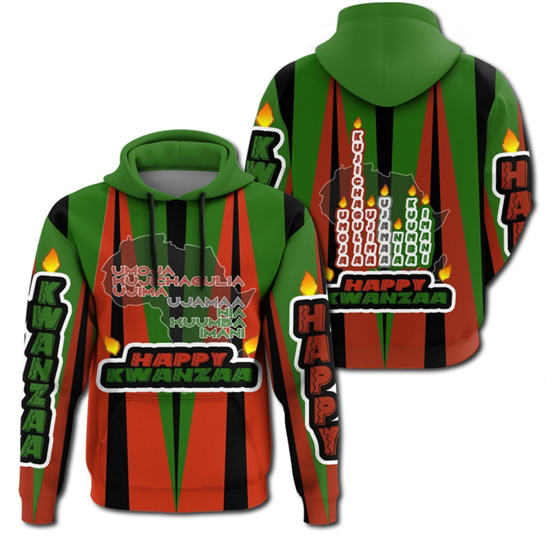 African Kwanzaa Hoodies 3D Pri – обзор и цена Men'S Ethnic Fashion Trends