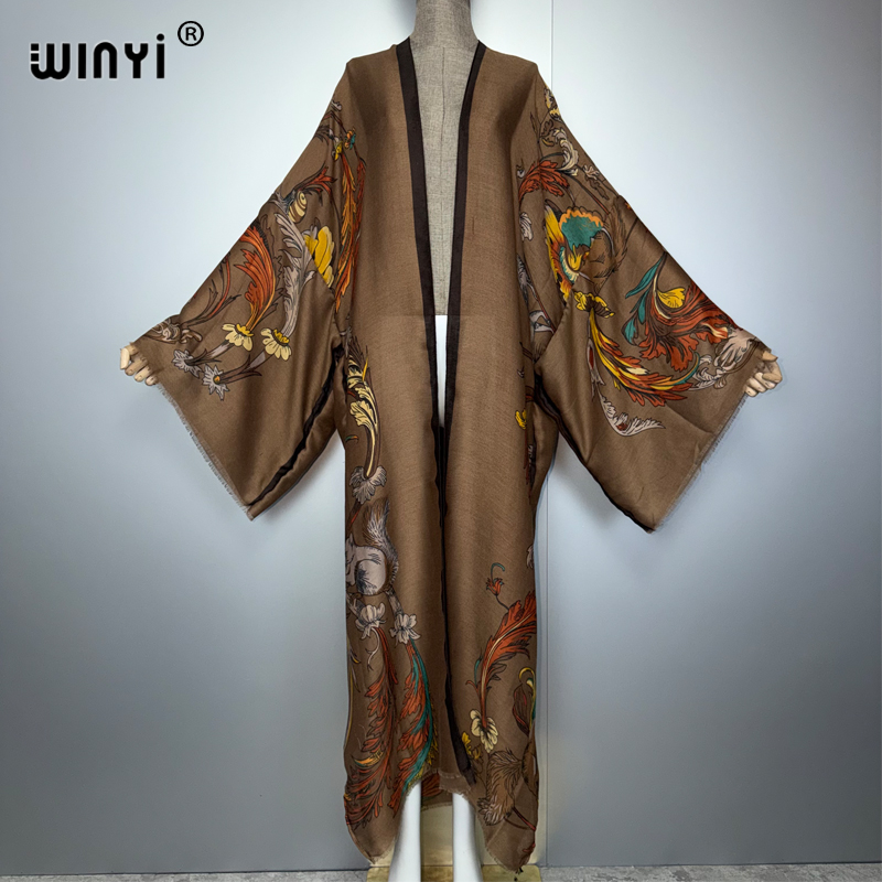 Пляжное платье-кимоно WINYI Af – обзор и цена Kaftan Women Boho