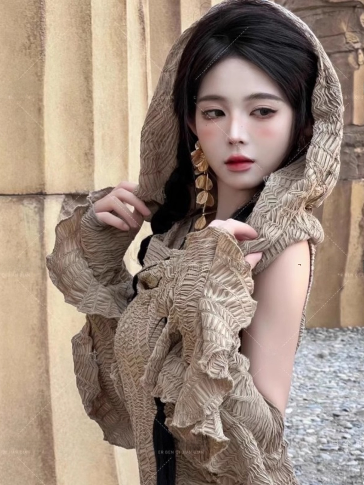 Длинное платье в пустынном сти – обзор и цена Ethnic Fashion Photography