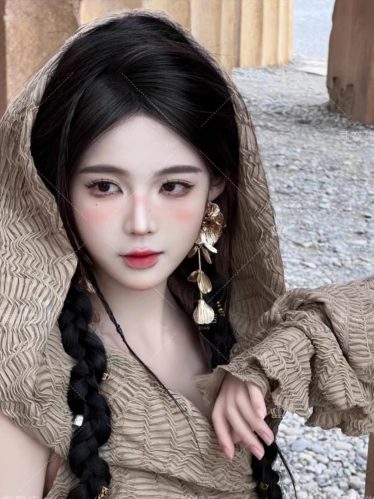 Длинное платье в пустынном сти – обзор и цена Ethnic Fashion Photography
