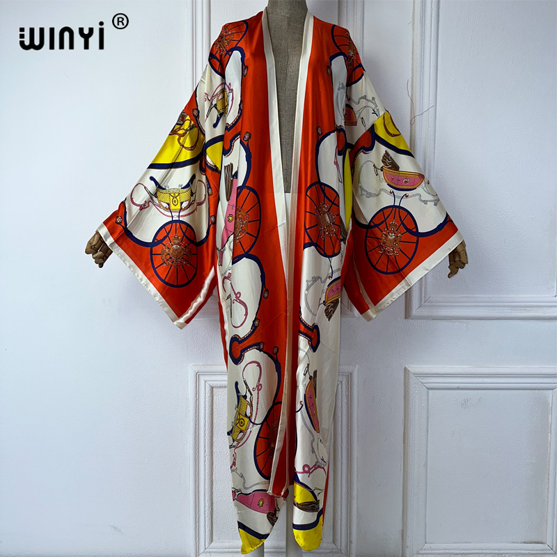 WINYI кимоно с принтом в стиле – обзор и цена Kaftan Women Boho