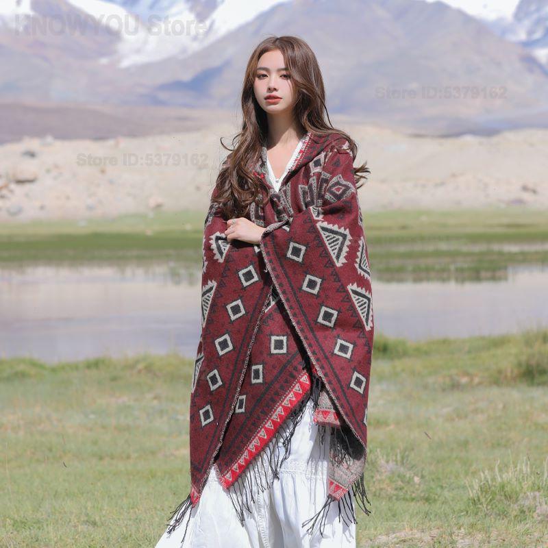 Женский этнический плащ-накидк – обзор и цена Ethnic Fashion Photography