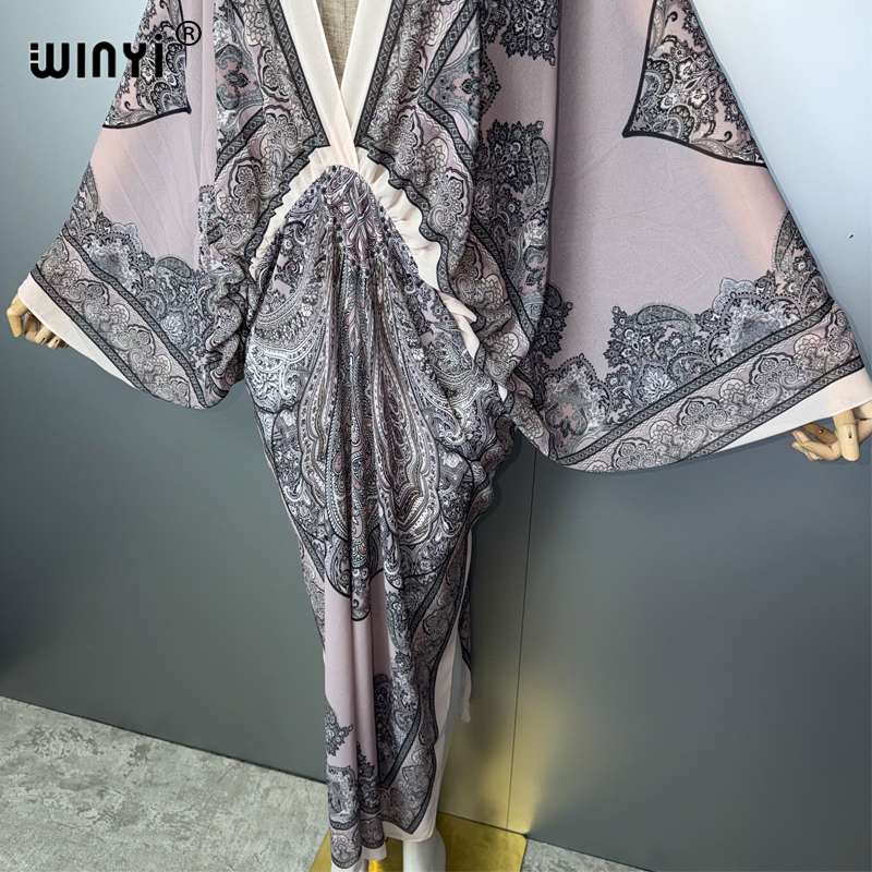 WINYI Сексуальное платье с V-о – обзор и цена Kaftan Women Boho
