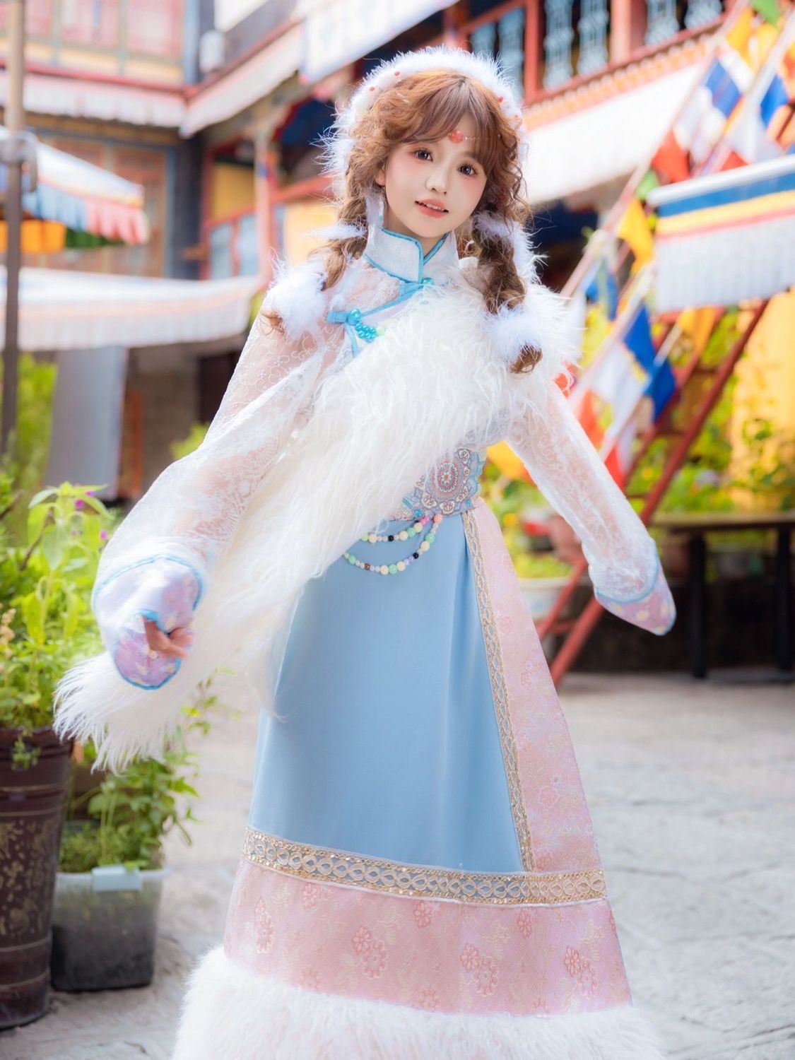 Тибетский костюм женский, новы – обзор и цена Ethnic Fashion Photography