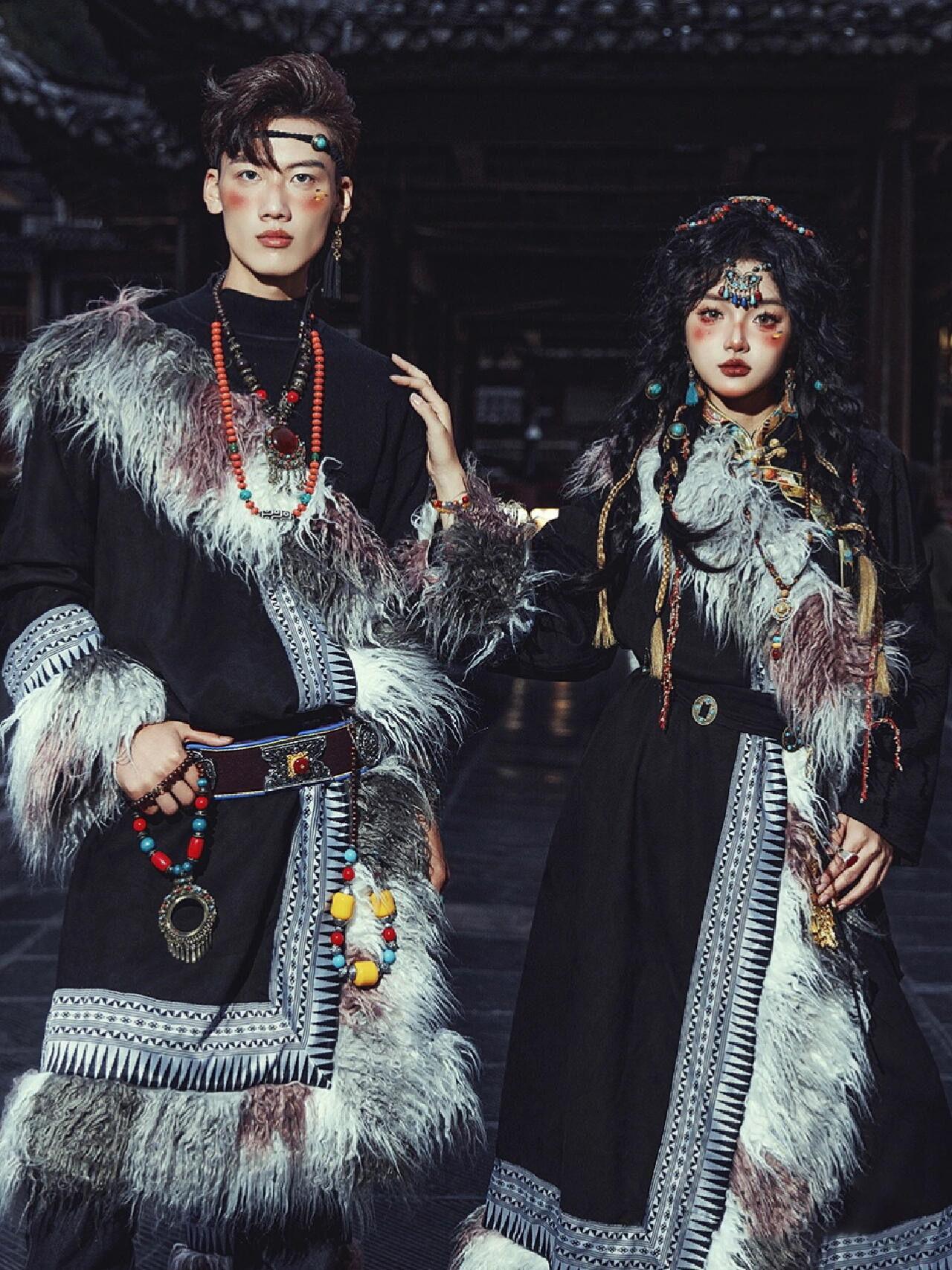 Тибетский костюм женский, новы – обзор и цена Ethnic Fashion Photography